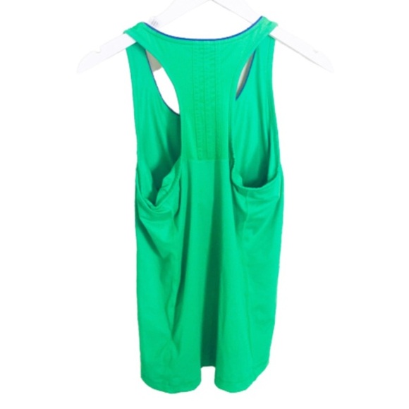 ADIDAS Racerback Tank/Top With Shelf Bra Green Size Medium - Picture 2 of 7